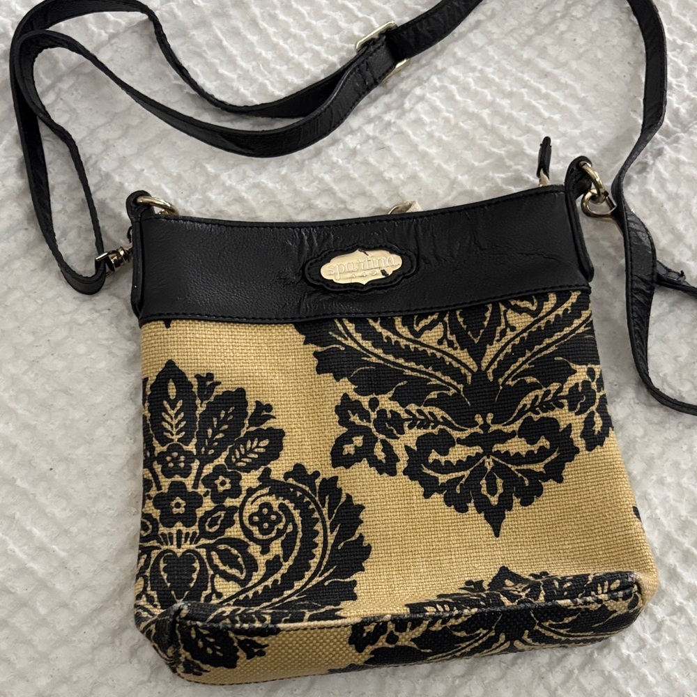Spartina Elegant Black and Tan Bag